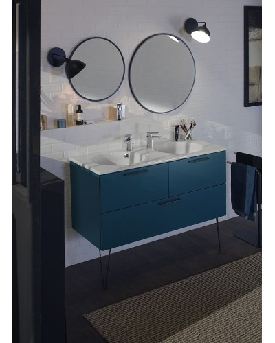 Раковина Jacob Delafon Odeon Rive Gauche 120 EXAT112-Z-00 двойная Белая