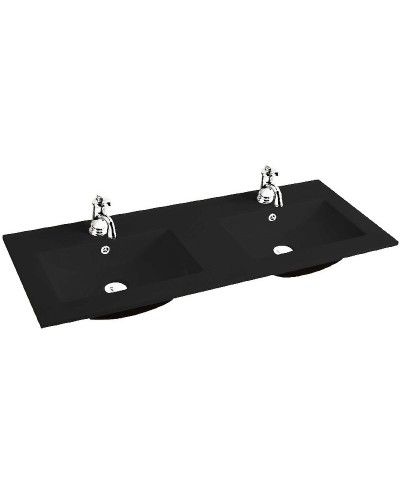Раковина WeltWasser Deilbach 7506 1202 10000005570 двойная Черная матовая