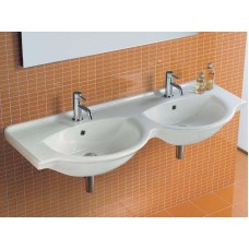 Раковина Hatria Sophie 125 Y0Q501 двойная Белая