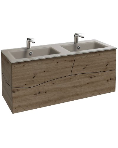 Раковина Jacob Delafon Sherwood EB1831RU-DE5 двойная Базальт матовый