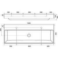 Раковина Ravak Natural 120 XJO01212000 Белая