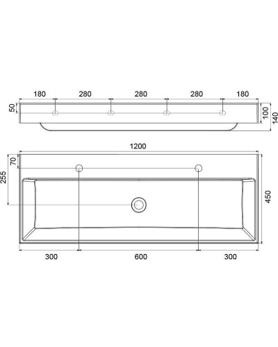 Раковина Ravak Natural 120 XJO01212000 Белая