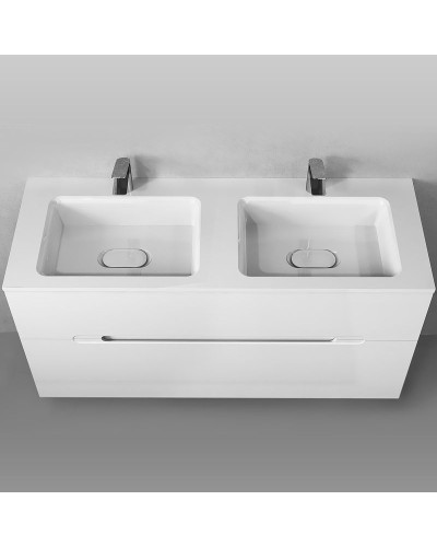 Раковина Jorno Modul 120 Mol.08.120/W двойная Белая
