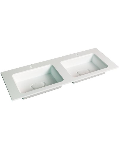 Раковина Jorno Modul 120 Mol.08.120/W двойная Белая