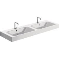 Раковина Kerasan Cento 140 353601x1 двойная Белая