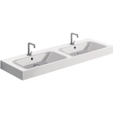 Раковина Kerasan Cento 140 353601x1 двойная Белая