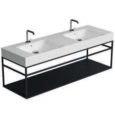 Раковина Kerasan Cento 140 353601x1 двойная Белая