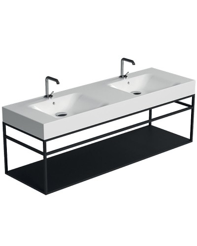 Раковина Kerasan Cento 140 353601x1 двойная Белая