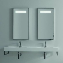 Раковина Kerasan Cento 140 353601x1 двойная Белая