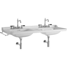 Раковина Kerasan Waldorf 150 4143K1bi/crx3 двойная Белая