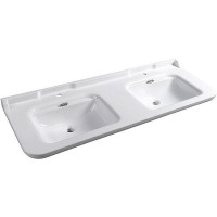 Раковина Kerasan Waldorf 150 4143K1bi/crx1 двойная Белая