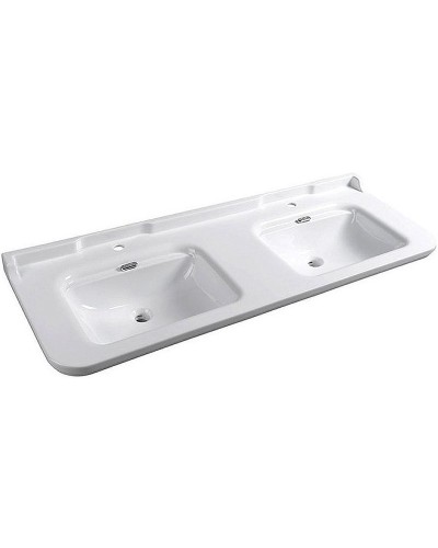 Раковина Kerasan Waldorf 150 4143K1bi/crx1 двойная Белая