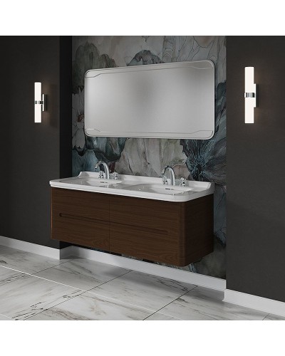 Раковина Kerasan Waldorf 150 4143K1bi/crx1 двойная Белая