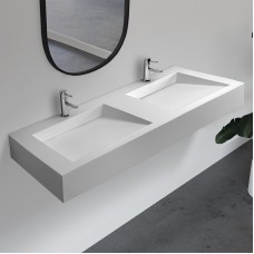 Раковина Abber Stein 120 AS2643-1.2 двойная Белая матовая