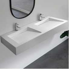 Раковина Abber Stein 152 AS2643-1.5 двойная Белая матовая