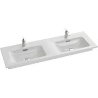 Двойная подвесная раковина столешница для установки на мебель 140х46 см Jacob Delafon Vox EXAA112-Z-00