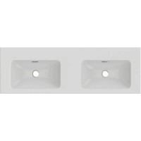 Двойная подвесная раковина столешница для установки на мебель 140х46 см Jacob Delafon Vox EXAA112-Z-00