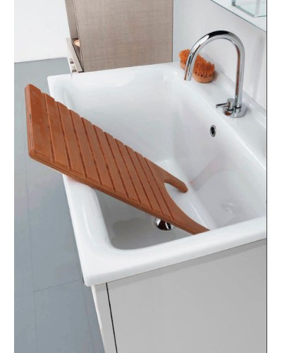 Хозяйственная раковина Kerasan Aquadom 60 29201 Белая с 1 отверстием под смеситель