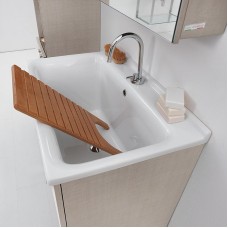 Хозяйственная раковина Kerasan Aquadom 60 29201 Белая с 1 отверстием под смеситель