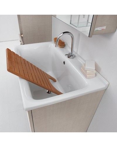 Хозяйственная раковина Kerasan Aquadom 60 29201 Белая с 1 отверстием под смеситель