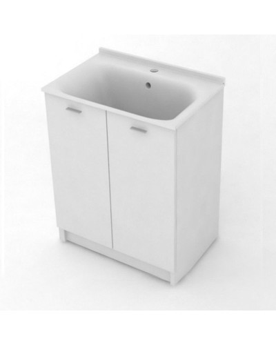 Хозяйственная раковина Kerasan Aquadom 60 29201 Белая с 1 отверстием под смеситель