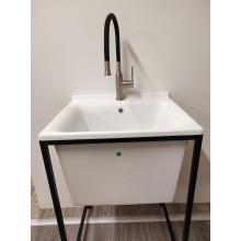 Хозяйственная раковина Kerasan Aquadom 60 29201 Белая с 1 отверстием под смеситель