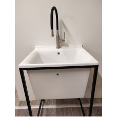 Хозяйственная раковина Kerasan Aquadom 60 29201 Белая с 1 отверстием под смеситель