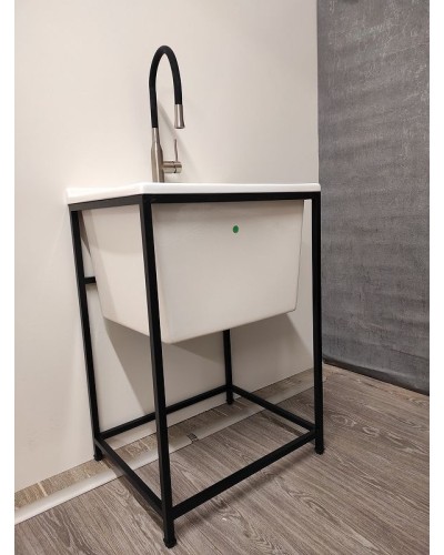 Хозяйственная раковина Kerasan Aquadom 60 29201 Белая с 1 отверстием под смеситель