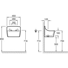 Хозяйственная раковина Jacob Delafon Norma 45 E1899-00 Белая