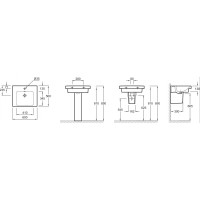 Раковина подвесная 60 см Jacob Delafon Odeon Up E4778-00