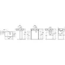 Раковина с левым крылом 65 см Jacob Delafon Odeon Up E4758G-00