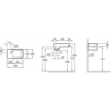 Рукомойник 49х28 см Jacob Delafon Terrace EGA012-00