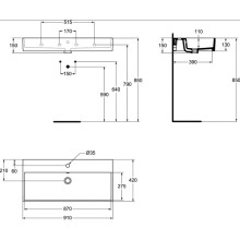 Раковина 91 см Ideal Standard Strada K078601