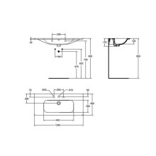 Раковина 104 см Ideal Standard Active T054901
