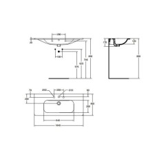 Раковина 104 см Ideal Standard Active T054901
