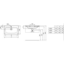 Раковина 101 см Ideal Standard Tonic II K086201