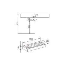 Раковина 125 см KEUCO Edition 300 30370310003