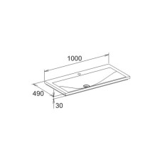 Раковина 100 см KEUCO Royal Reflex 34071311001
