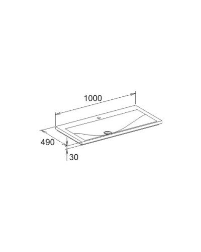 Раковина 100 см KEUCO Royal Reflex 34071311001