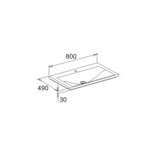 Раковина 80 см KEUCO Royal Reflex 34061318001