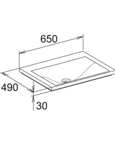 Раковина 65 см KEUCO Royal Reflex 34051316501