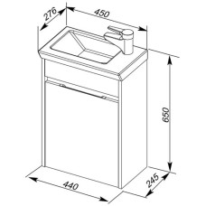 Раковина Aquanet Sanovit 4045-KL