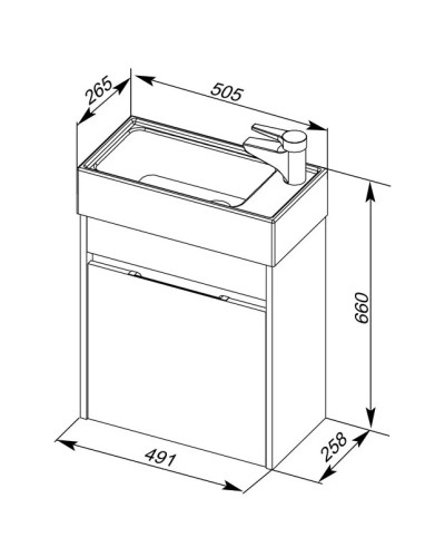 Раковина Aquanet Sanovit 7045-KL