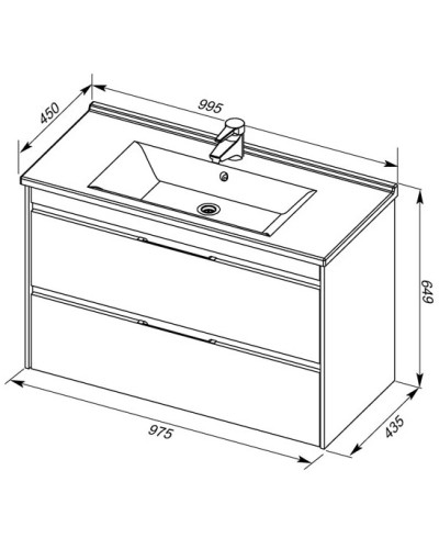 Раковина Aquanet Sanovit 9100-KL