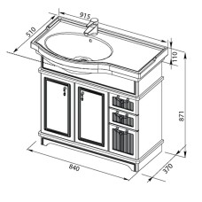 Раковина Aquanet Shenxin 90 00176323