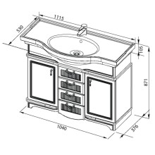 Раковина Aquanet Shenxin 110