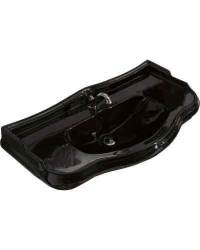 Раковина 100х54,5 см Kerasan Retro 105004NEROx1