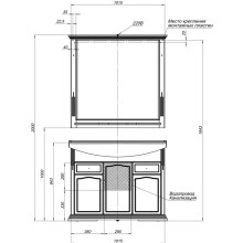 Раковина Aquanet Лагуна 105