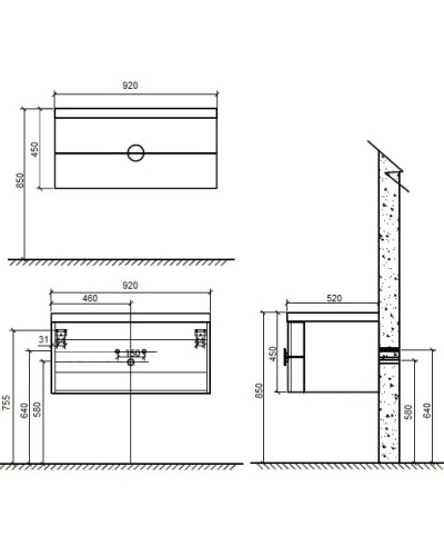 Раковина 92х52 см BelBagno Senso SENSO-920-LVB