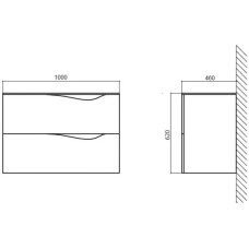 Раковина 100х46 см BelBagno Clima BB13100L